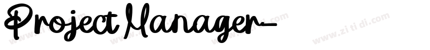 Project Manager字体转换